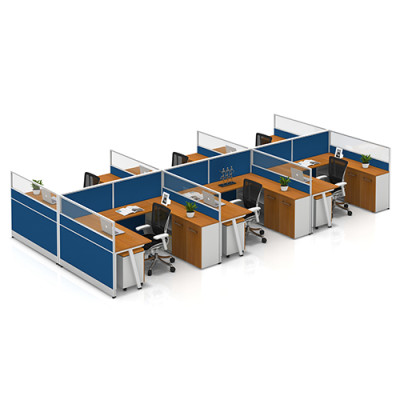 Modern Office Desks & Customized Modular Office Furniture & 6 Person Office Workstation Tables