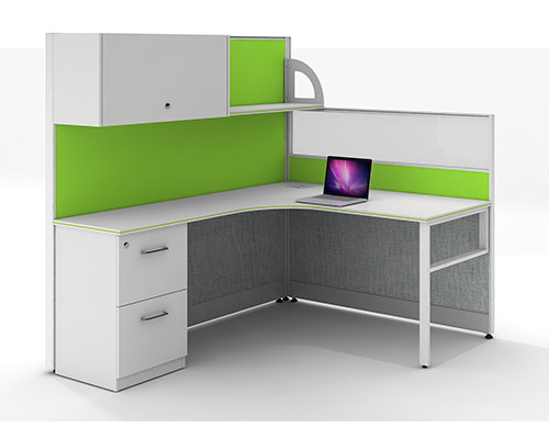 Customize Modular Office Furniture & Modern 8-person Workstation Computer Desks and Chairs