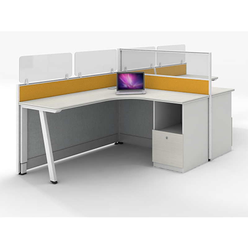 Modular Mordern Office Furniture 2 Person Workstation Office Desk China Supplier