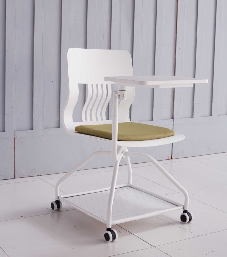 Modern Design Training Chair with  Castor Base and Writing Tablet (YF-01020)