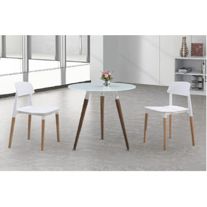 Yingfung Tea Table with solid wood and 8mm thickness tempered glass(YF-17004T)