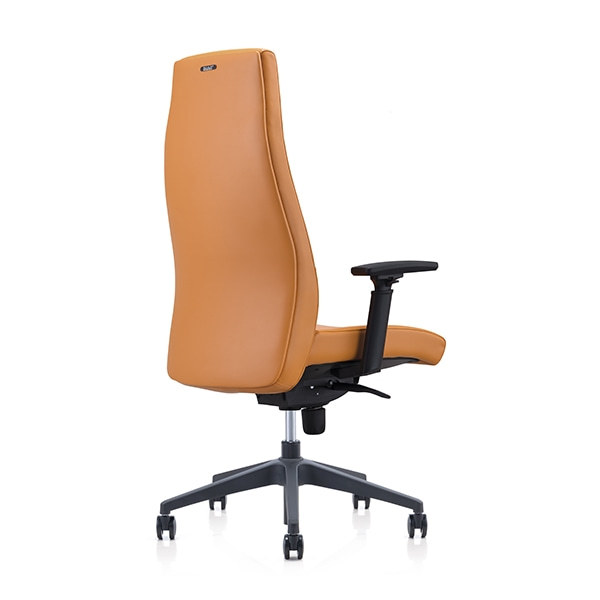 Y&F High-back PU Office Swivel Chair with Plastic height adjustable armrest, Plastic base