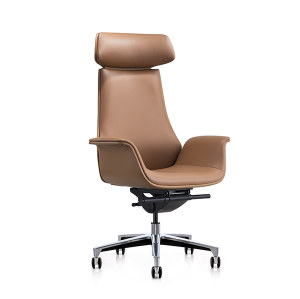 Y&F High-back PU Office Swivel Chair with Aluminum base (YF-825-18)