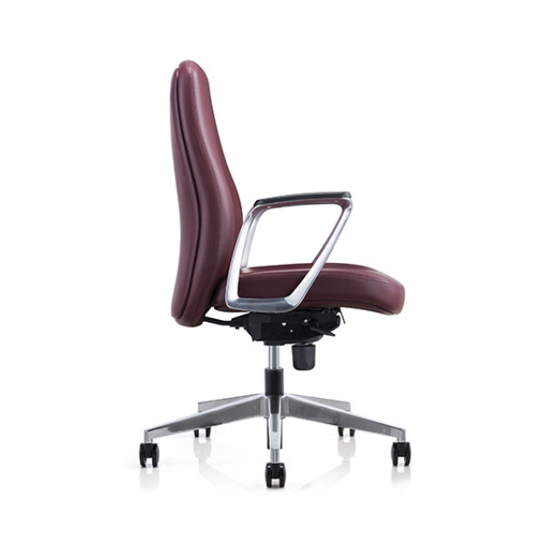 Mid-back  PU Leather Office Executive Chair with Aluminum Armrest and Base (YF-623-135)