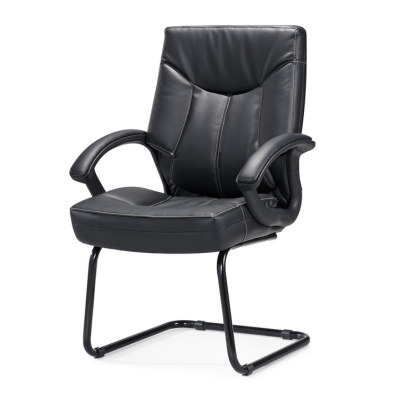 Mid-Back PU Leather Office Chair with Nylon Armrests and Chrome Base(HF-366-2)