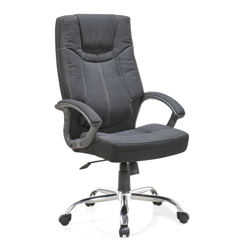 High Back Office Swivel Chair with Nylon Armrests and Chrome Base(HF-366)