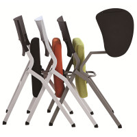 Modern Office Foldable Training Chair, Aluminum Tablet With PP, Without Armrest (LY-K0-D)