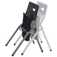 Modern Office Foldable Training Chair, Aluminum Tablet With PP, Without Armrest (LY-K0-D)