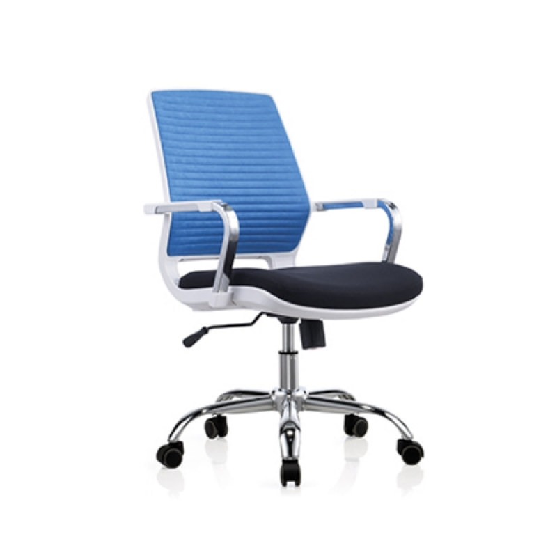 Low Back Mesh Office Task Chair with Chrome Armrest and Aluminum Base(YF-6622W)