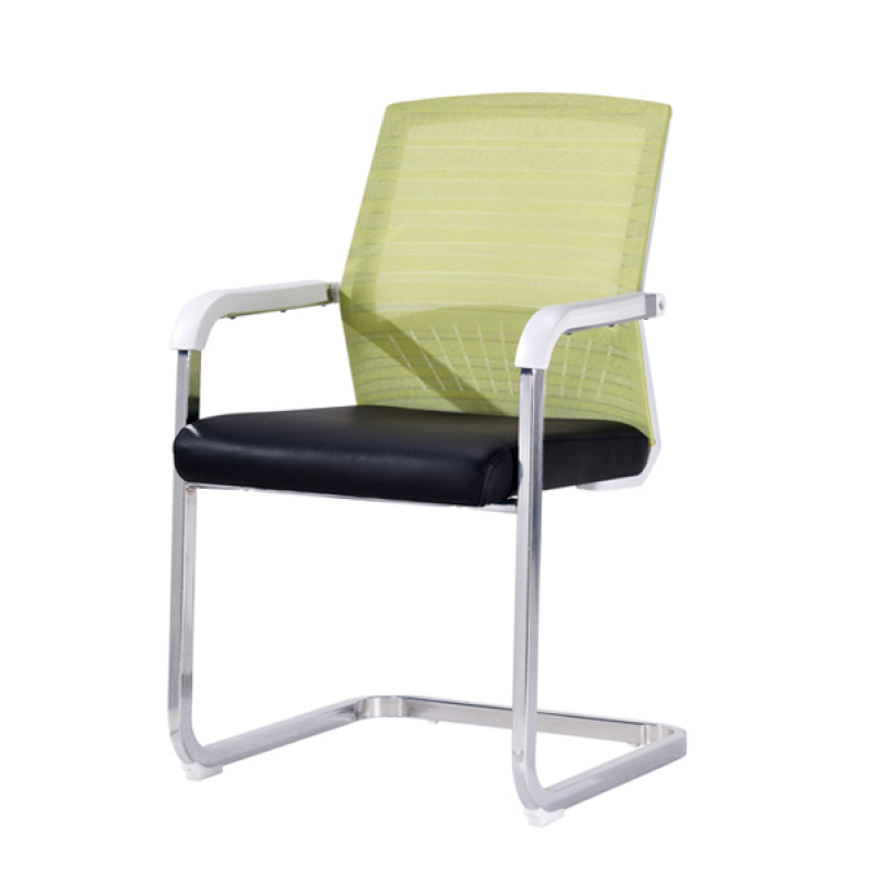 Middle Back Chrome Frame Green Mesh Office Visitor Chair(YF-A-094)