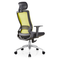 Y&F High Back Mesh Executive Chair with alumnium base and nylon height adjustable armrest (YF-A35-1)