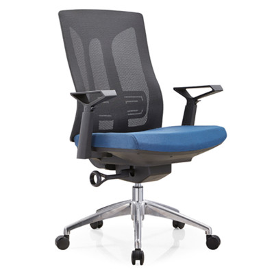 Middle back mesh executive chair with alumnium base and nylon height adjustable armrest(YF-B30-2)
