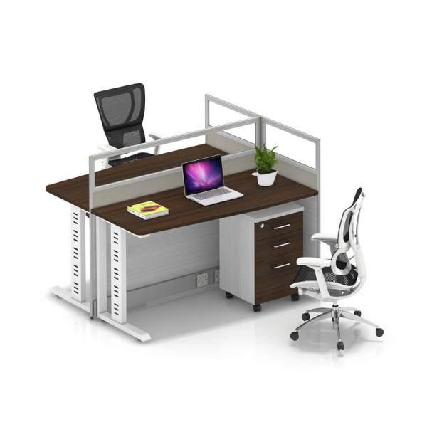Wholesale modern modular 2 people office desk cubicles workstation small office partition(YF-YM202)