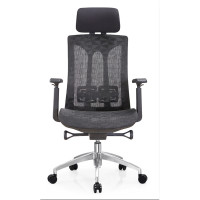 High Back Mesh Executive Chair with aluminum base and 3D nylon+PU pad armrest(YF-A36)