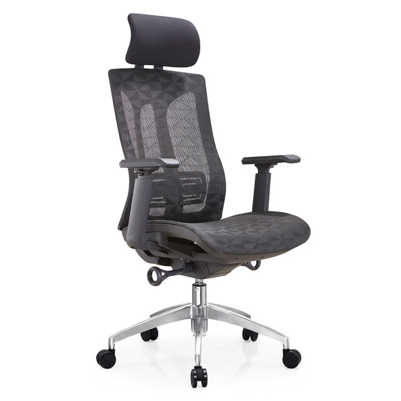 High Back Mesh Executive Chair with aluminum base and 3D nylon+PU pad armrest(YF-A36)