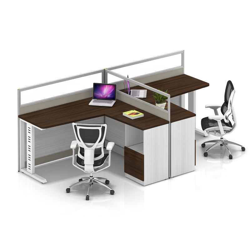 Wholesale modern modular 2 people office desk cubicles workstation small office partition(YF-YM203A)