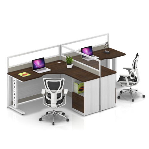 Wholesale modern modular 2 people office desk cubicles workstation small office partition(YF-YM204A)