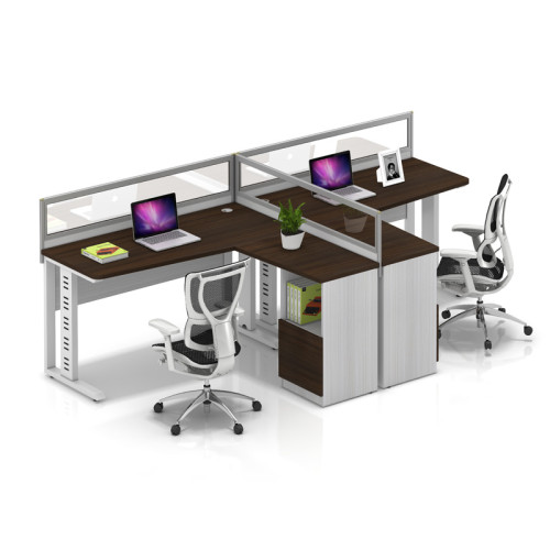 Wholesale modern modular 2 people office desk cubicles workstation small office partition(YF-YM203B)