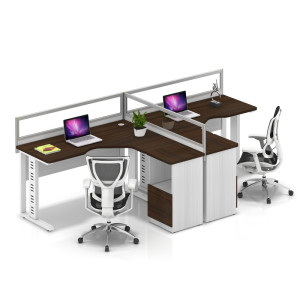 Wholesale modern modular 2 people office desk cubicles workstation small office partition(YF-YM204B)