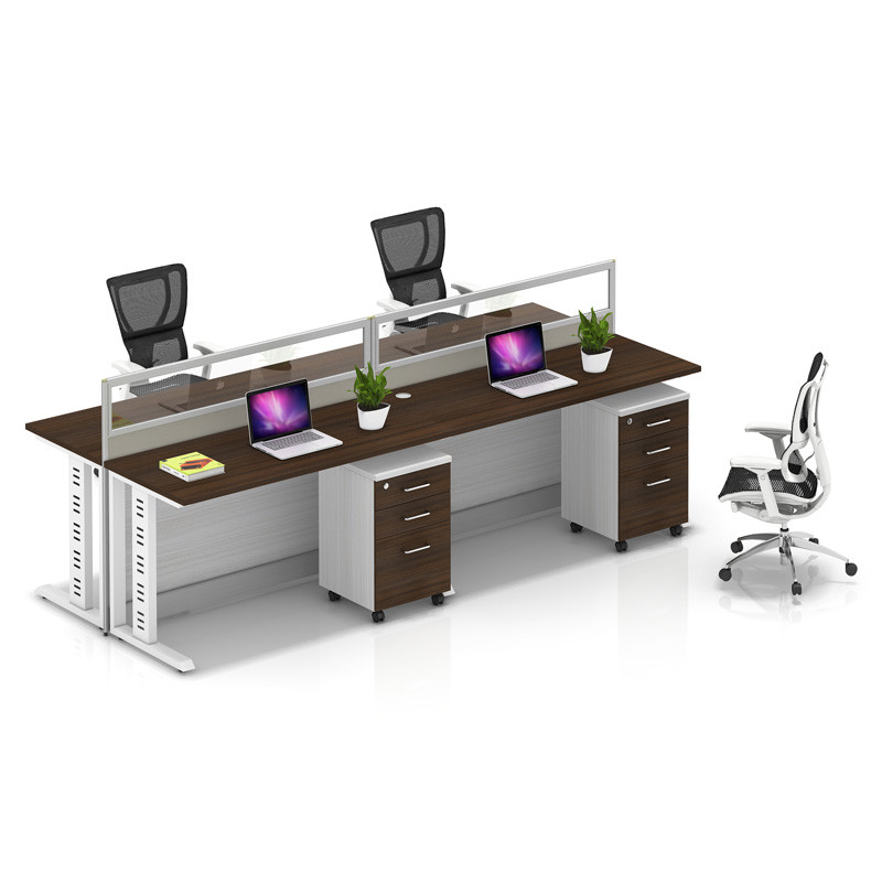 Wholesale modern modular 4 people office desk cubicles workstation small office partition(YF-YM402A)