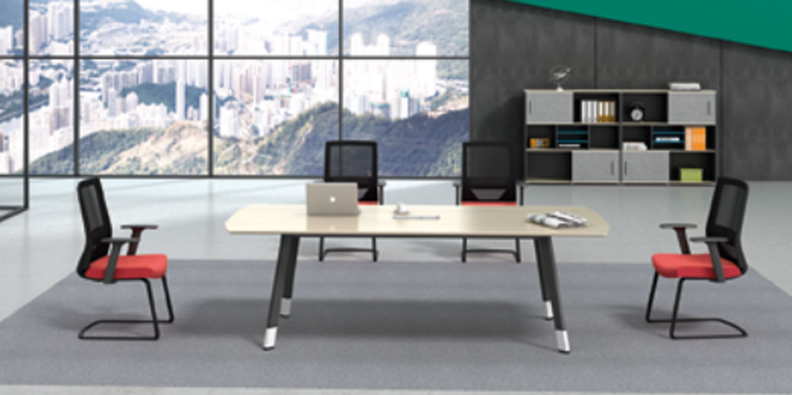 Modern Design Meeting table,made of melamine board and particle board (H4-H0224)