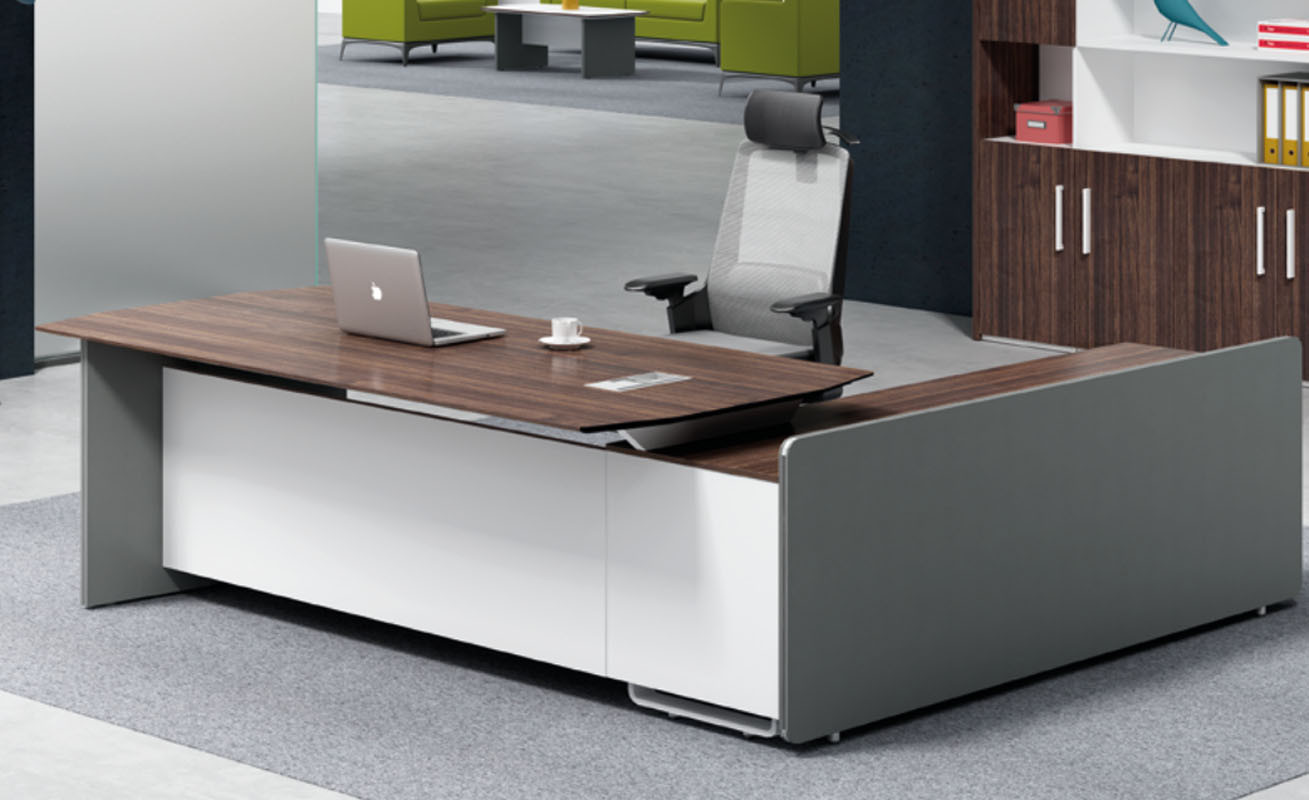 Modern Design Executive Office Desk, Made of Melamine and Laminate(H1-T0126)
