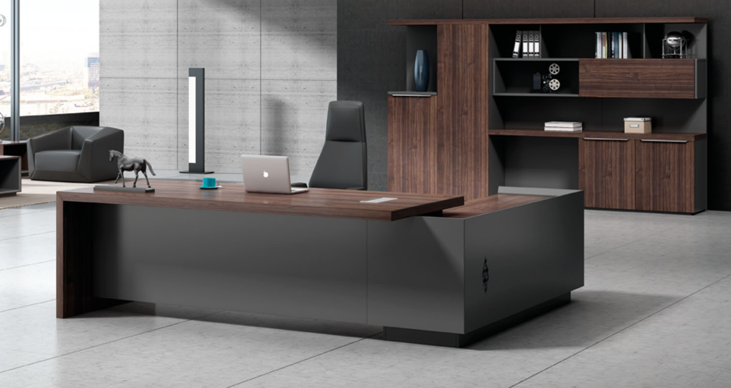 Modern Design Executive Office Desk, Made of Melamine and Laminate(H3-T0227)