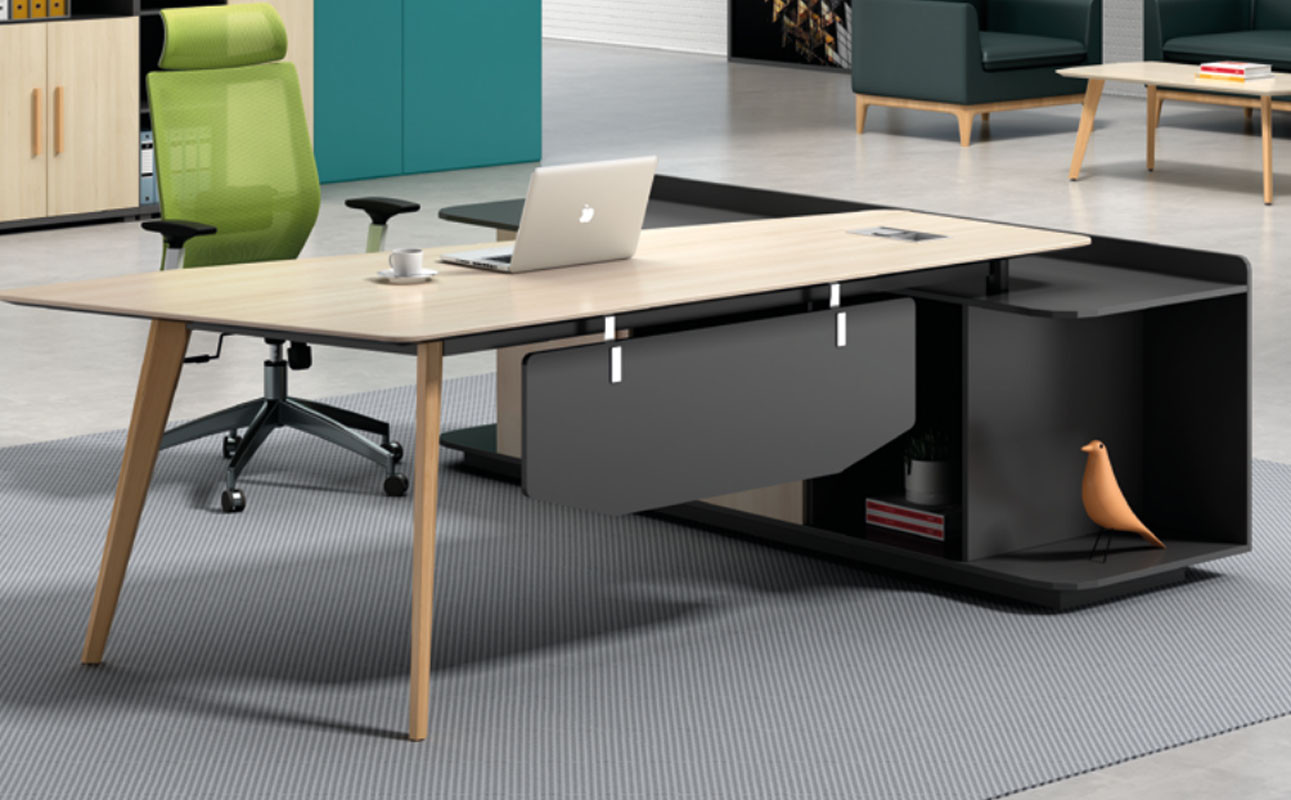 Modern Design Executive Office Desk, Made of Melamine and Laminate(H2-T0124)