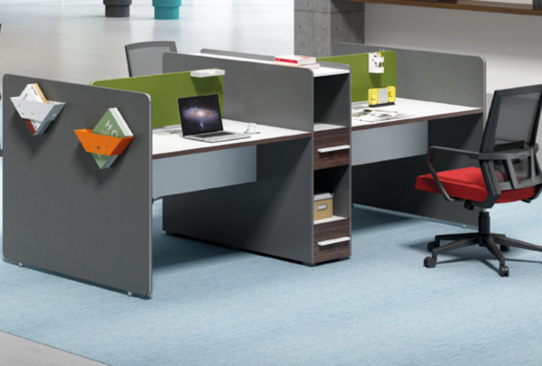 Wholesale modern modular 4 people office desk cubicles workstation small office partition(H1-Z0412-4)