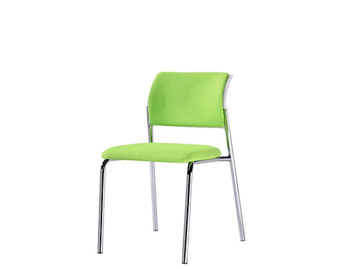 Mesh Office Stacking Chair with Green Fabric, PP back frame(YF-097-1)