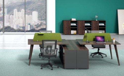 Wholesale modern modular 4 person workstations with file cabinet and drawer(H2-Z0114X)