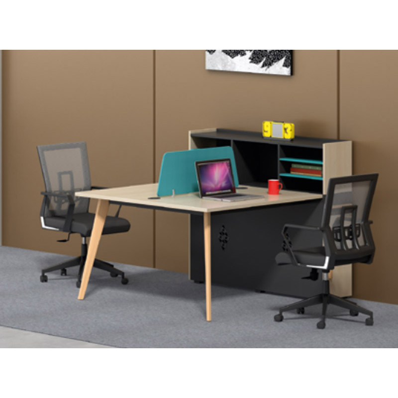 Wholesale modern modular 2 person workstations with file cabinet and drawer(H2-Z0412-2)