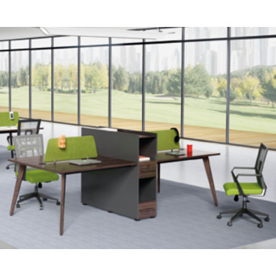 4-person office screen workstation with file cabinet(H2-Z0512-4)