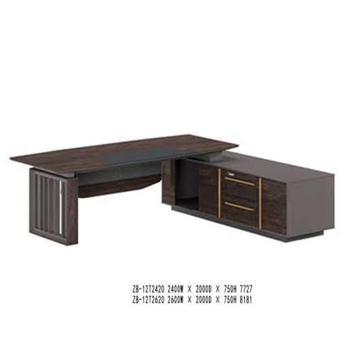 Modern Design Executive Office Desk, Made of Melamine and Laminate(ZB-12T2420)