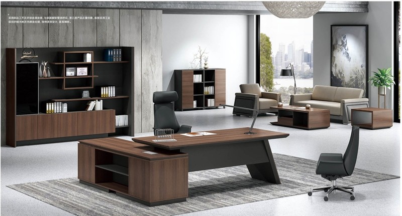 Modern Design Executive Office Desk, Made of Melamine and Laminate(KT-04T2420)