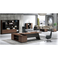 Modern Design Executive Office Desk, Made of Melamine, Oblique leg(KT-04T2420)