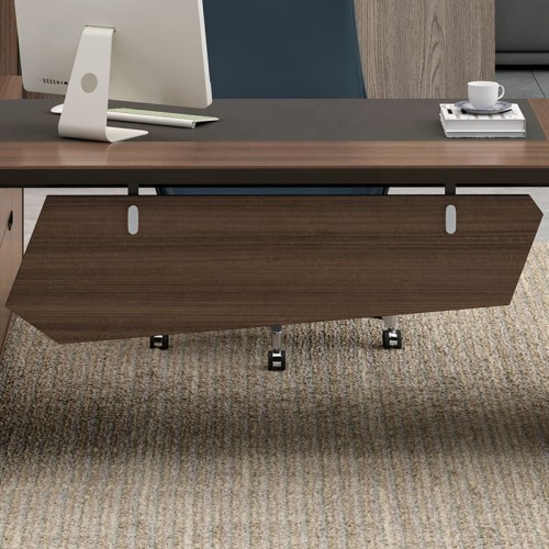Modern Design Executive Office Desk, Made of Melamine, Oblique leg(KT-03T2420)