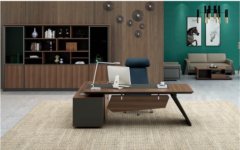 Modern Design Executive Office Desk, Made of Melamine and Laminate(KT-03T2420)
