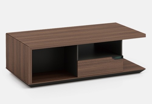 Modern Design Executive Office Desk, Made of Melamine, Oblique leg(KT-04T2420)