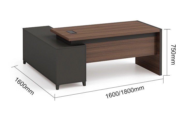 Modern Design L Shaped Executive Office Desk(KT-07T1616)