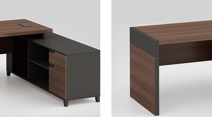 Modern Design L Shaped Executive Office Desk(KT-07T1616)