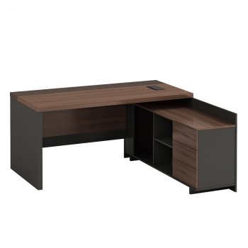 Modern Design L Shaped Executive Office Desk, Made of MFC(KT-08T1616)