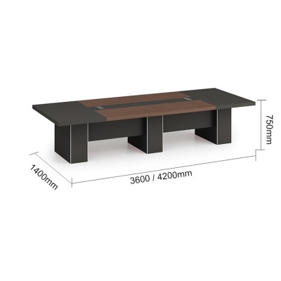 Modern Design 10 Seater Conference Table, made of melamine board (KT-03C3614)