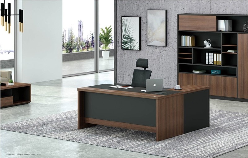 Modern Design L Shaped Executive Office Desk, Made of MDF(KT-06T1816)