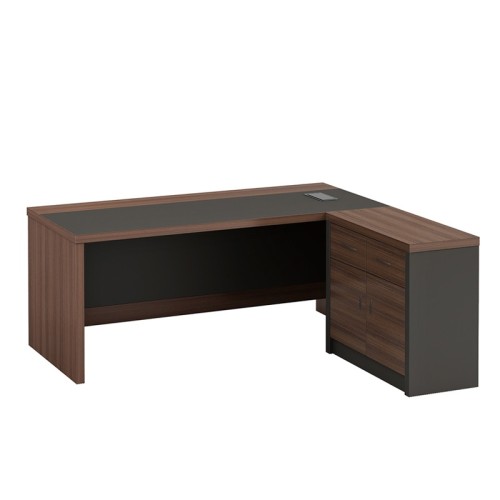 Modern Design L Shaped Executive Office Desk, Made of MFC(KT-06T1816)