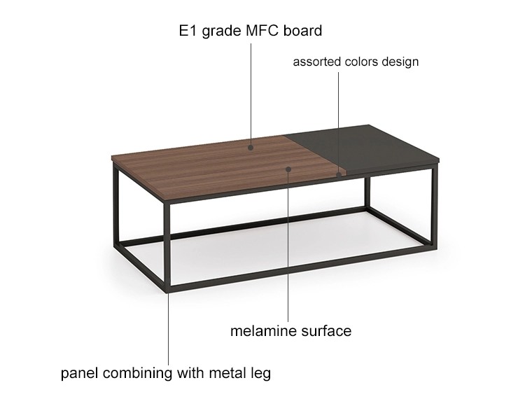 Wholesale wooden office tea table with drawer (KT-01F1470)