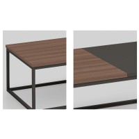 Wholesale long metal frame assorted color coffee table  (KT-01F1470)
