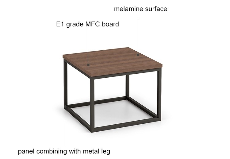 Wholesale small square corner coffee table  (KT-02F6060)
