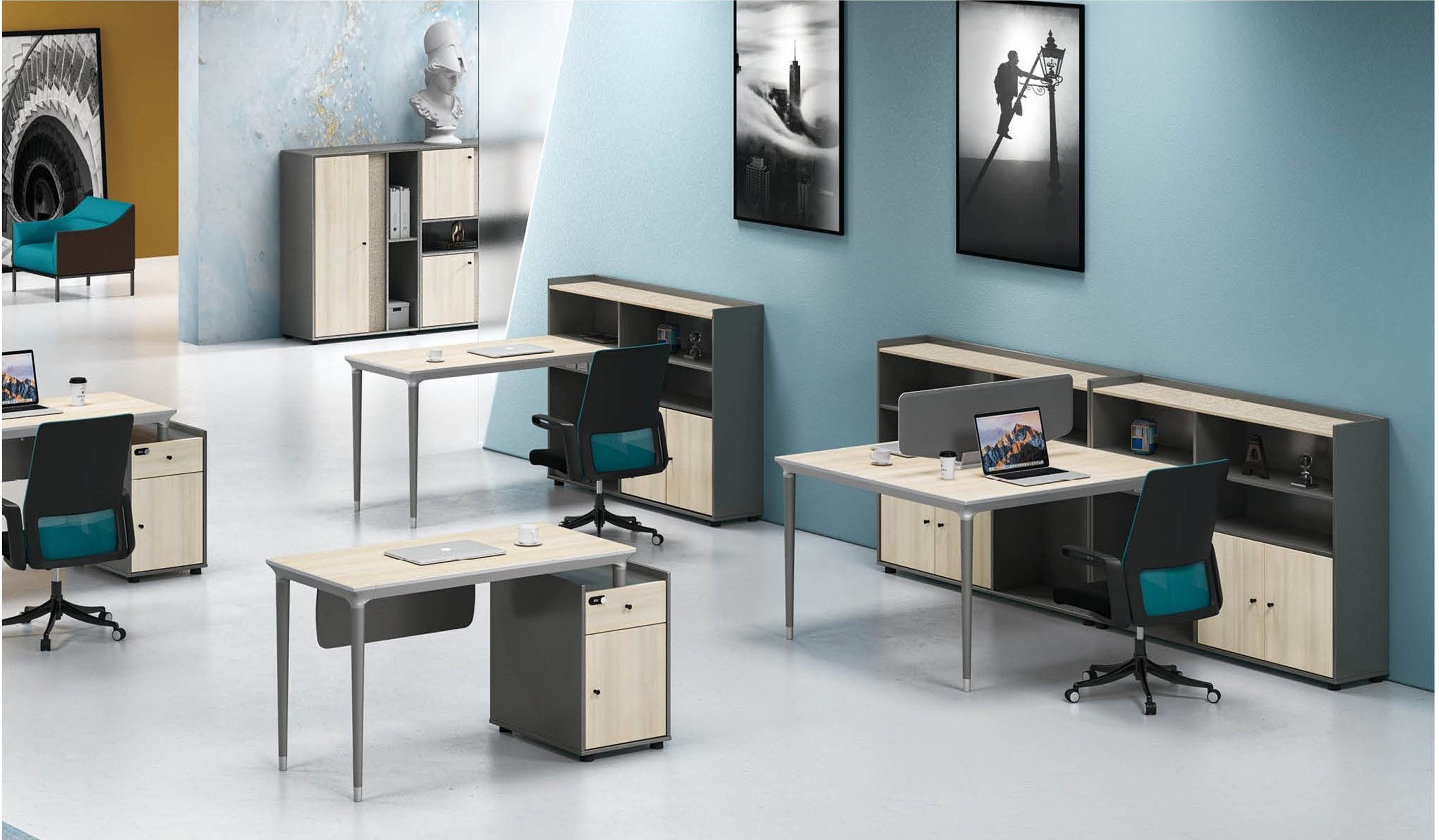 RS-31W# 1-person Office Workstation