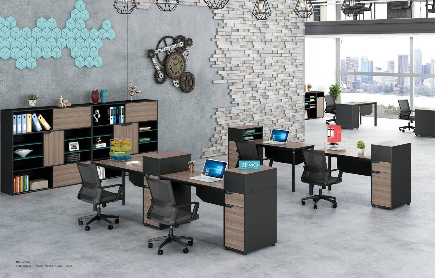 LT-02W# 1-person Office Workstation